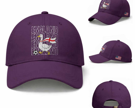 England Soccer Football Baseball Cap Silly Goose England Flag Fan Supporter