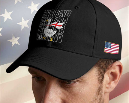 England Soccer Football Baseball Cap Silly Goose England Flag Fan Supporter