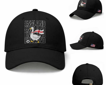 England Soccer Football Baseball Cap Silly Goose England Flag Fan Supporter