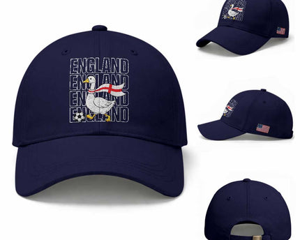 England Soccer Football Baseball Cap Silly Goose England Flag Fan Supporter