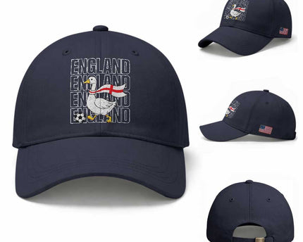 England Soccer Football Baseball Cap Silly Goose England Flag Fan Supporter