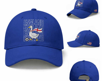 England Soccer Football Baseball Cap Silly Goose England Flag Fan Supporter