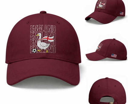 England Soccer Football Baseball Cap Silly Goose England Flag Fan Supporter