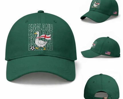England Soccer Football Baseball Cap Silly Goose England Flag Fan Supporter