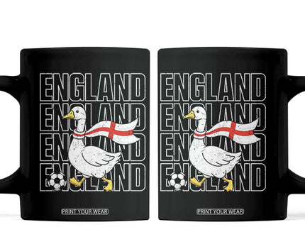 England Soccer Football Coffee Mug Silly Goose England Flag Fan Supporter