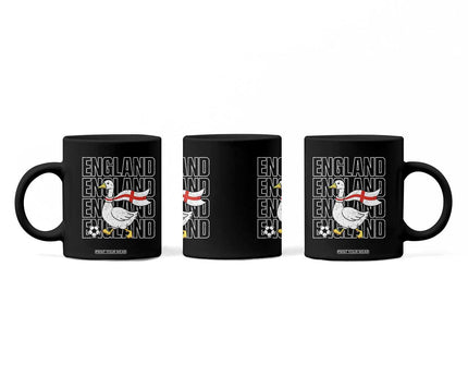 England Soccer Football Coffee Mug Silly Goose England Flag Fan Supporter