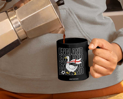 England Soccer Football Coffee Mug Silly Goose England Flag Fan Supporter