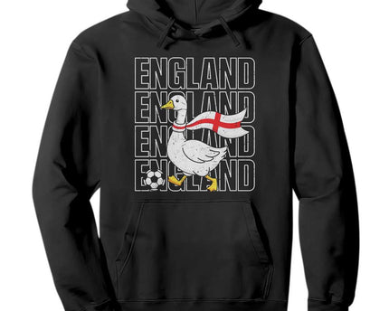 England Soccer Football Hoodie Silly Goose England Flag Fan Supporter