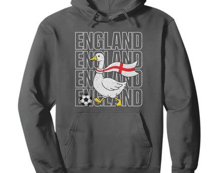 England Soccer Football Hoodie Silly Goose England Flag Fan Supporter