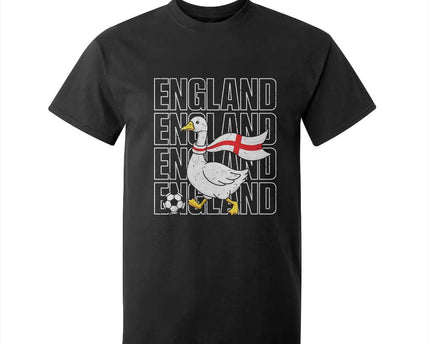 England Soccer Football T-Shirt For Kid Silly Goose England Flag Fan Supporter
