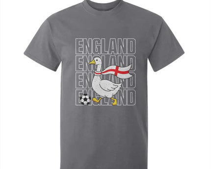 England Soccer Football T-Shirt For Kid Silly Goose England Flag Fan Supporter