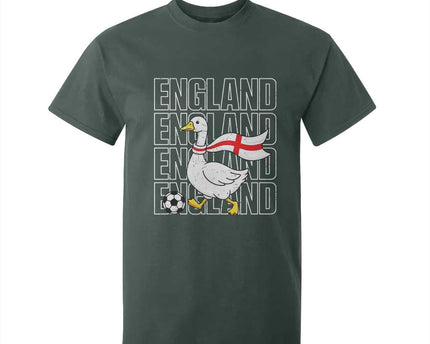 England Soccer Football T-Shirt For Kid Silly Goose England Flag Fan Supporter