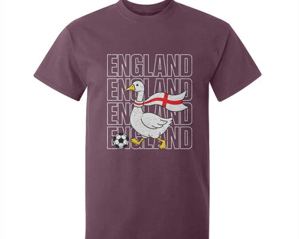 England Soccer Football T-Shirt For Kid Silly Goose England Flag Fan Supporter