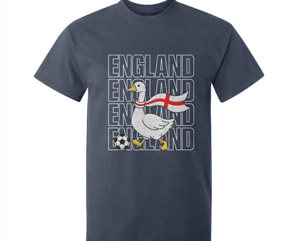 England Soccer Football T-Shirt For Kid Silly Goose England Flag Fan Supporter