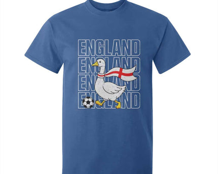 England Soccer Football T-Shirt For Kid Silly Goose England Flag Fan Supporter