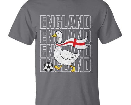 England Soccer Football T-Shirt Silly Goose England Flag Fan Supporter