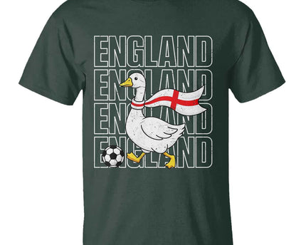 England Soccer Football T-Shirt Silly Goose England Flag Fan Supporter