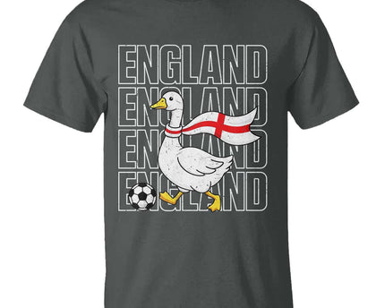 England Soccer Football T-Shirt Silly Goose England Flag Fan Supporter