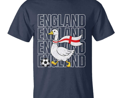 England Soccer Football T-Shirt Silly Goose England Flag Fan Supporter