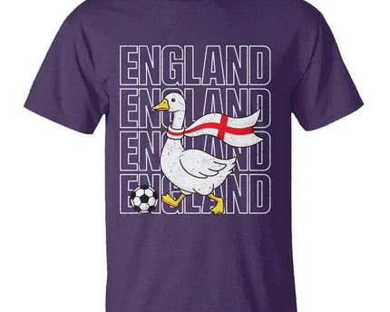England Soccer Football T-Shirt Silly Goose England Flag Fan Supporter