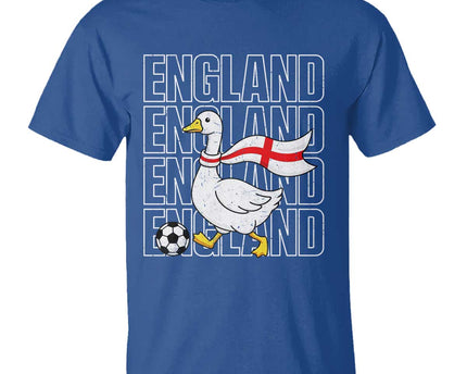 England Soccer Football T-Shirt Silly Goose England Flag Fan Supporter