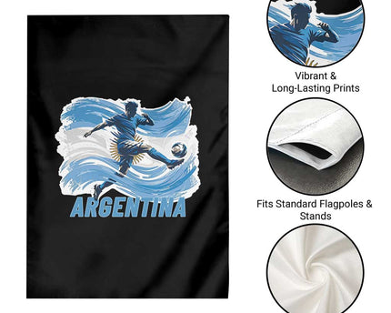 Argentina Soccer Fan Argentinian Flag Patriotic Sports Garden Flag