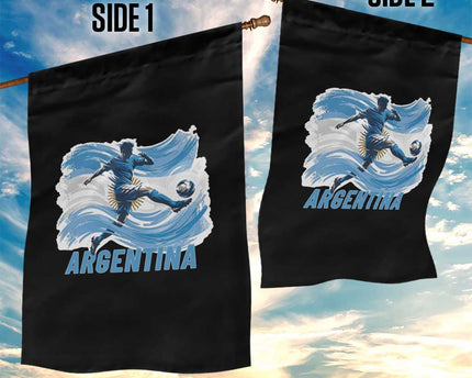 Argentina Soccer Fan Argentinian Flag Patriotic Sports Garden Flag
