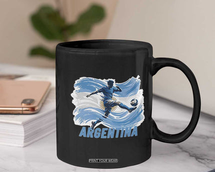 Argentina Soccer Fan Argentinian Flag Patriotic Sports Coffee Mug