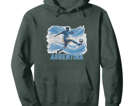 Argentina Soccer Fan Argentinian Flag Patriotic Sports Hoodie