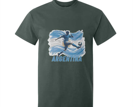 Argentina Soccer Fan Argentinian Flag Patriotic Sports T-Shirt For Kid