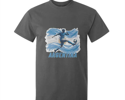 Argentina Soccer Fan Argentinian Flag Patriotic Sports T-Shirt For Kid
