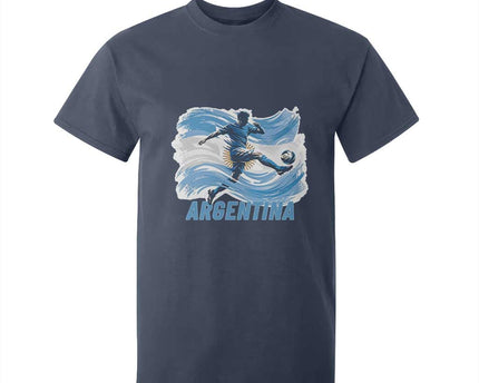 Argentina Soccer Fan Argentinian Flag Patriotic Sports T-Shirt For Kid