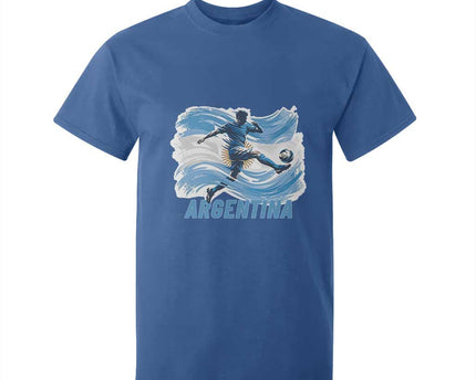 Argentina Soccer Fan Argentinian Flag Patriotic Sports T-Shirt For Kid