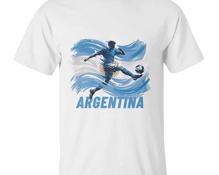 Argentina Soccer Fan Argentinian Flag Patriotic Sports T-Shirt