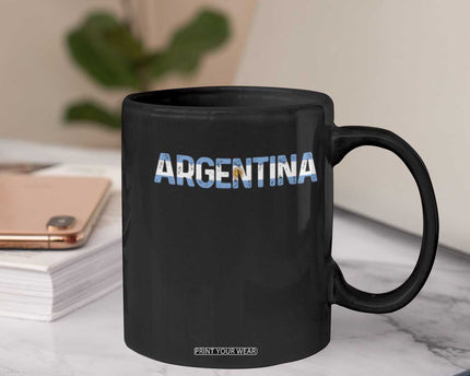 Vintage Argentina Flag Retro Argentinian Coffee Mug