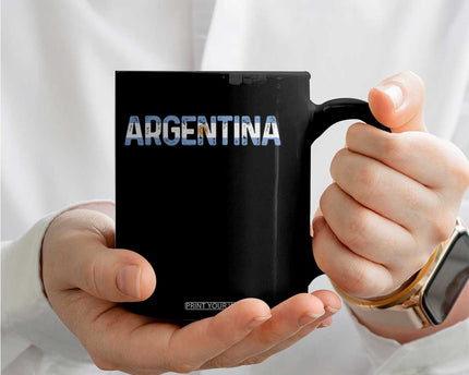 Vintage Argentina Flag Retro Argentinian Coffee Mug