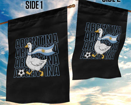 Argentina Soccer Football Garden Flag Silly Goose Argentinian Flag Fan Supporter