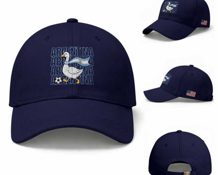 Argentina Soccer Football Baseball Cap Silly Goose Argentinian Flag Fan Supporter