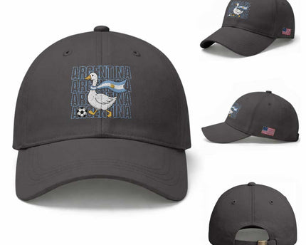 Argentina Soccer Football Baseball Cap Silly Goose Argentinian Flag Fan Supporter