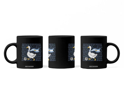Argentina Soccer Football Coffee Mug Silly Goose Argentinian Flag Fan Supporter