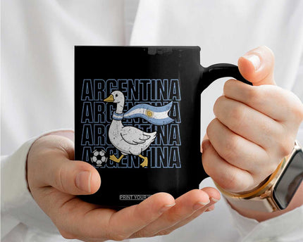 Argentina Soccer Football Coffee Mug Silly Goose Argentinian Flag Fan Supporter