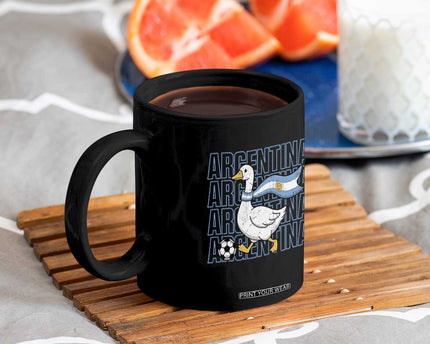 Argentina Soccer Football Coffee Mug Silly Goose Argentinian Flag Fan Supporter