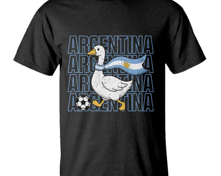 Argentina Soccer Football T-Shirt Silly Goose Argentinian Flag Fan Supporter