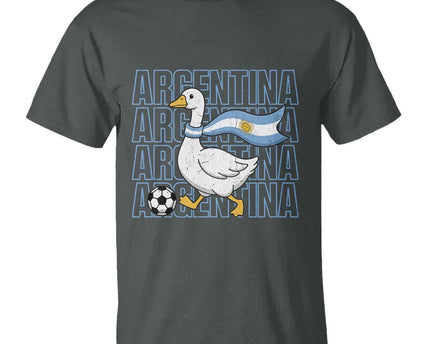 Argentina Soccer Football T-Shirt Silly Goose Argentinian Flag Fan Supporter