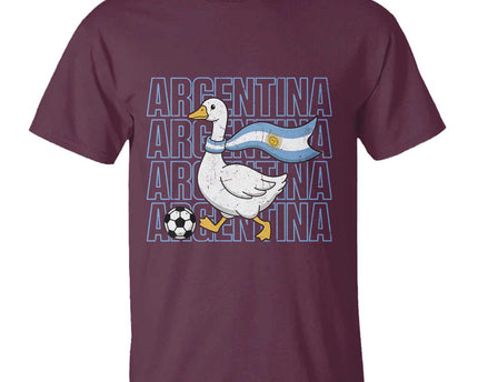 Argentina Soccer Football T-Shirt Silly Goose Argentinian Flag Fan Supporter