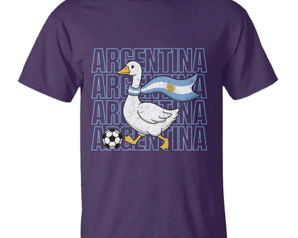 Argentina Soccer Football T-Shirt Silly Goose Argentinian Flag Fan Supporter