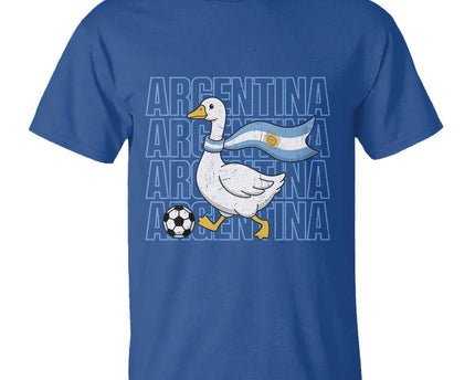 Argentina Soccer Football T-Shirt Silly Goose Argentinian Flag Fan Supporter