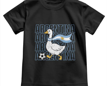 Argentina Soccer Football Toddler T-Shirt Silly Goose Argentinian Flag Fan Supporter