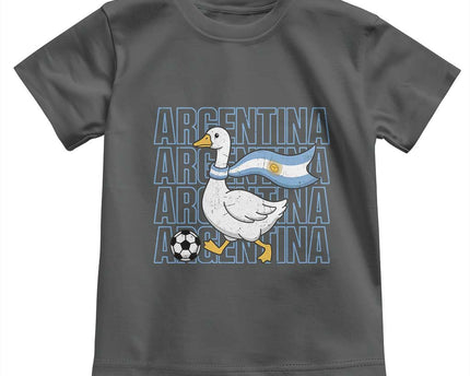 Argentina Soccer Football Toddler T-Shirt Silly Goose Argentinian Flag Fan Supporter