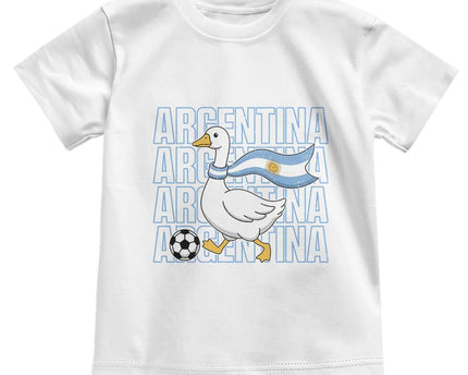 Argentina Soccer Football Toddler T-Shirt Silly Goose Argentinian Flag Fan Supporter